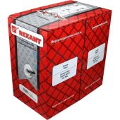 Кабель информационный F/UTP категория 5е 2х2х24AWG(0,50мм) 305м (медь) PVC solid серый REXANT
