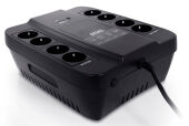 ИБП SPD-1000N, резервный, 1000 ВA, 550 Вт, 4 евророзетки с резервным питанием, 4 евророзетки с фильтрацией, ШхГхВ 285х232х103мм, 4.5 кг/ Powercom UPS Spider SPD-1000N