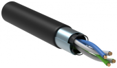 Кабель информационный F/UTP категория 5е 2х2х24AWG(0,51мм) 500м (медь) LDPE OUTDOOR solid черный ITK