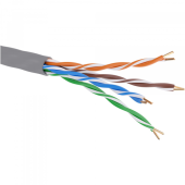 Кабель информационный U/UTP категория 5е 4х2х24AWG(0,51мм) 305м (медь) нг(А)-HF solid серый DKC (кратно 305)