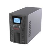 Онлайн ИБП ДКС серии Small Tower, 1000 ВА/900 Вт, 1/1, 2xSchuko, EPO, USB, RS-232, RJ45, з/у 6А, без АКБ