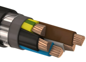 Кабель медный силовой бронированный ВБШвнг(А)-LS 5х10-1 (ож) ГОСТ