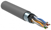 Кабель информационный F/UTP категория 6 4x2х23AWG(0,57мм) 305м (медь) PVC solid серый ITK