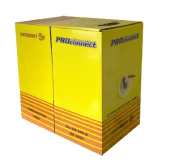 Кабель информационный U/UTP категория 5е 2х2х24AWG(0,48мм) 305м (медь) PVC solid серый (01-0027) PROCONNECT