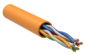 Кабель информационный U/UTP категория 5е 4х2х24AWG(0,46мм) 305м (медь) LSZH solid оранжевый РФ GENERICA (кратно 305)