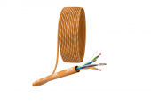 Кабель информационный U/UTP категория 5е 4x2x24AWG(0,50мм) 305м (медь) нг(А)-HF solid оранжевый ЭРА