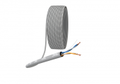 Кабель информационный U/UTP категория 5е 2x2x24AWG(0,50мм) 305м (медь) PVC solid серый ЭРА