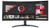 ������� LG LCD 34WR50QK-B/ LG UltraWide 34WR50QK-B 34"Curved (1800R) VA monitor, 3440x1440, 300cd/m2, 21:9, 3000:1, 5�� (GtG), HDMIx2, DP, Headphone Out, 100Hz, 178/178, HDR 10, VESA (100x100 ��), sRGB 99%, ������� ��, Tilt, black