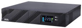ИБП SPR-3000 LCD линейно-интерактивный, 3000 ВA, 2400 Вт, LCD, Rack/Tower, 8 розеток IEC320 C13 и 1 розетка C19 с резервным питанием, USB, RS-232, слот под SNMP карту, защита RJ45, ШхГхВ 428 x 431 x 84 мм 31.5 кг/ UPS POWERCOM SPR-3000 LCD, line-interacti