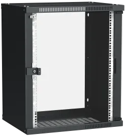 ITK Шкаф LINEA WE 15U 600x450мм дверь стекло черный