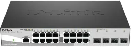 Коммутатор/ 16-ports UTP 10/100/1000Base-T + 4-ports Gigabit SFP, Giga