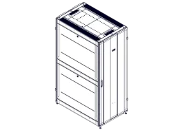 Systeme Electric mounting cabinet, Uniprom series, 42U-750/1200, 4pcs
