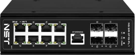 Промышленный управляемый (L2+) PoE коммутатор Fast Ethernet/ Промышлен