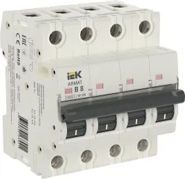 ARMAT Авт. выкл. M10N 4P B 8А IEK