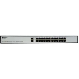 Коммутатор/ Неуправляемый PoE-коммутатор, 24x100Base-TX PoE, 2x1000Bas