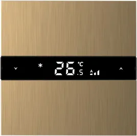 Donel Многофункциональный термостат KNX, матовое золото. Серия устройств: DKNX