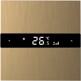 Donel Многофункциональный термостат KNX, матовое золото. Серия устройс