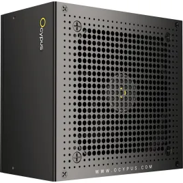 Блок питания ПК/ Power Supply Ocypus Iota P1000, Model P1000-GF, 1000W 80+ Gold (ATX, 3.1, Full modular, 1x24(20+4)pin, 2xCPU 8(4+4)pin, 3xPCIe*2 8(6+2)pin, 1x12V-2x6, 8xSATA3 , Active, 120x120mm, 150x140x86mm, APFC, black)
