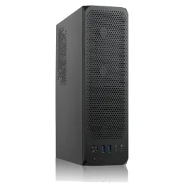 Корпус с блоком питания 230W/ Case Foxline FL-1004-TFX230B-85 mATX case, black, w/PSU TFX 230W 85+ bronze, w/2xUSB3.0, HDA, w/pwr cord, w/8cm FAN