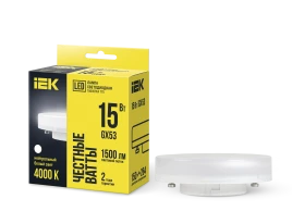Лампа LED T75 таблетка 15Вт 230В 4000К GX53 IEK