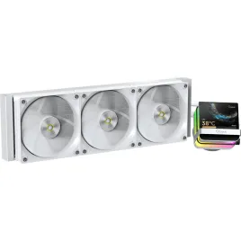 Система жидкостного охлаждения/ Water Cooling System Ocypus Sigma L36 PRO WH (310W, 360mm, LED, White, ARGB/ Fans: 3x120mm, 90CFM, 2400RPM/ Pump height 97mm, 30dBA, 3100RPM, Rad thickness 27mm/ S: 1851, 1700, 1200, 115X, AM5, AM4)