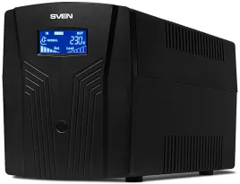 ИБП SVEN Pro 1500 (LCD, USB), линейно-интерактивный, автоматический ст