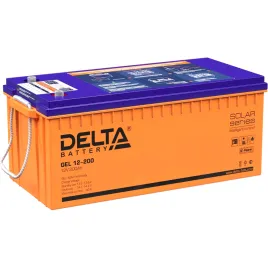 Батарея DELTA серия GEL, GEL 12-200, напряжение 12В, емкость 200Ач (ра