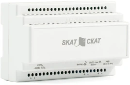 585 SKAT-24-2,0 DIN источник питания 24В 2А пластиковый корпус под DIN
