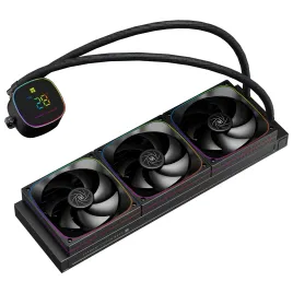 Система жидкостного охлаждения/ Water Cooling System Thermalright Frozen Horizon 360 Digital (360mm, LED temp., Black, ARGB/ Fans: 3x120mm, 68.9CFM, 28.2dBA, 2000RPM/ Pump height 53.2mm, Rad thickness 27mm/ S: 1700, 1200, 1851, 115X, AM5, AM4)