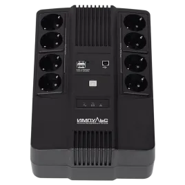 ИБП МАСТЕР 800, 800/480 ВА/Вт, LED, USB, RJ11/RJ45, SCHUKOx8/ line-int