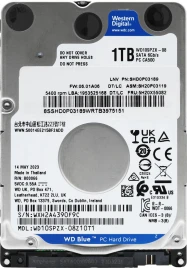 Жесткий диск WD SATA-III 1Tb WD10SPZX Notebook Blue (5400rpm) 128Mb...