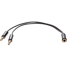 Адаптер-переходник Telecom Jack 3.5 mm F/2 x Jack 3.5 mm M (TAV205M-0.