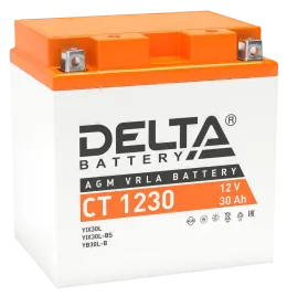 Аккумуляторная батарея для мото-техники/ DELTA серия  CT, CT 1230, нап