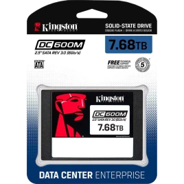 Твердотельный накопитель/ Kingston SSD DC600M, 7680GB, 2.5" 7mm, SATA3
