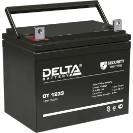 Батарея DELTA серия DT, DT 1233, напряжение 12В, емкость 33Ач (разряд