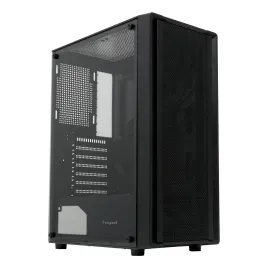 Корпус без блока питания/ Case HSPD M530, Mesh Mid Tower, Black, TG, 0.4 SPCC, no fans ATX, mATX, mITX 155/290/200mm 2x2.5", 2x3.5", 7xPCI 1xUSB-A 3.0, 2xUSB-A 1.0 335x193x445mm