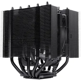 Кулер для процессора/ CPU Cooler Noctua NH-D12L chromax.black (148W, 4-pin PWM, 145mm, Al/Cu, 5x6mm, 1x120mm, 60.1CFM, 22.6dBA, 2000RPM, S: 1851/1700/1200/115X, AM5/AM4, Black)