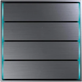 Donel Сенсорный кнопочный модуль KNX, 4 группы, космический серый. Сер