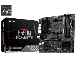 Материнская плата/ MB MSI AMD B550 sAM4, 4xDDR4(128GB), D-SUB/HDMI 2.1