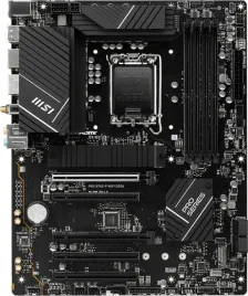 Материнская плата/ MB MSI INTEL B760 s1700, 4xDDR4(128GB), HDMI 2.1/DP, 2xPCIe 4.0x16, 3xPCIe 3.0x16, 1xLAN (2.5GbE), Wi-Fi, BT, 4xSATA 6Gb/s, 2xM.2, 1xUSB-C, 2xUSB 3.2, 4xUSB 2.0, 1xPS/2, ATX