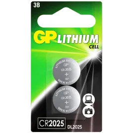 Литиевые батарейки GP CR2025-2CRU2