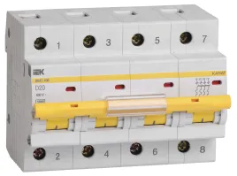 KARAT Авт. выкл. ВА47-100 4P D 20А 10кА IEK