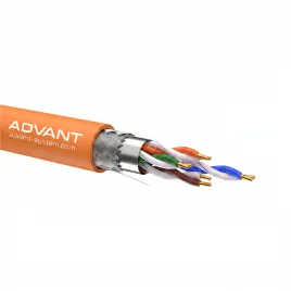 Кабель витая пара, экранированная SF/UTP, категория 6, 4 пары (23 AWG)