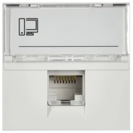 PRIMER РКИ-20-00-П-6 Розетка RJ45 кат.6 (2 мод.) бел. IEK