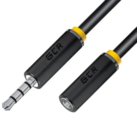 Greenconnect jack 3,5mm (m) - jack 3,5mm (f) 3.5  0.15м черный