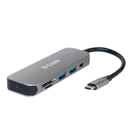 Концентратор/ Концентратор USB-C, 2xUSB 3.0, 1xUSB-C, слот SD/microSD