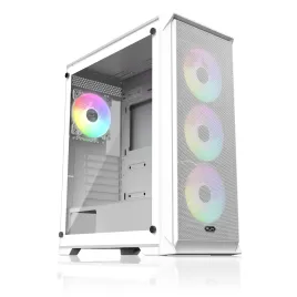 Корпус без блока питания/ Case Raijintek ARCADIA 41-MS4, Midi-Tower, TG, 1x120mm + 3x120mm ARGB, 2xUSB-A 3.0 + 1xUSB-C, ATX, mATX, mITX White