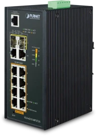 коммутатор/ PLANET IP30 Industrial L2/L4 8-Port 10/100/1000T 802.3at PoE +...
