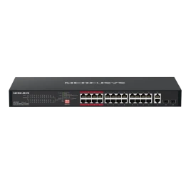 Коммутатор/ 24-Port 10/100Mbps + 2-Port Gigabit Rackmount Switch with 24-Port...