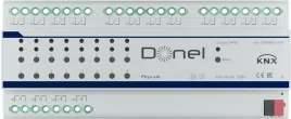 Donel KNX 16-канальный многофункциональный актуатор, 10A Установка на